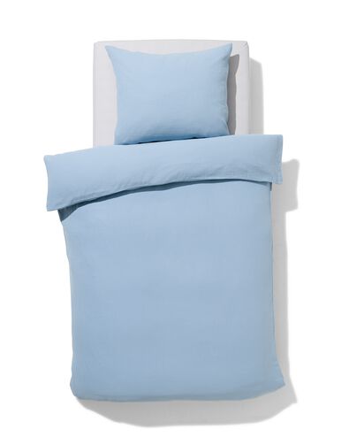 dekbedovertrek katoen mousseline 140x200/220 blauw