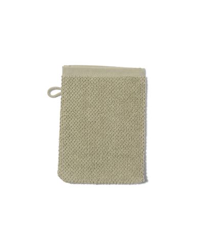 tweedekans washand recycled katoen 16x21 grijsgroen