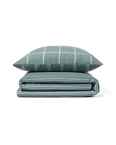 dekbedovertrek flanel 140x200/220 ruit/streep