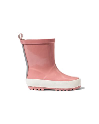 baby regenlaarzen rubber oudroze