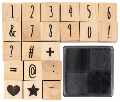 stempels cadeauset 8.5x10 cijfers