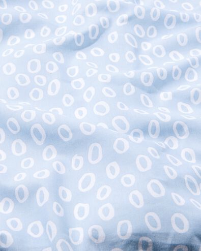 kinder hoeslaken zacht katoen 90x200 blauw met bubbels