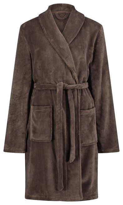 dames badjas kort fleece