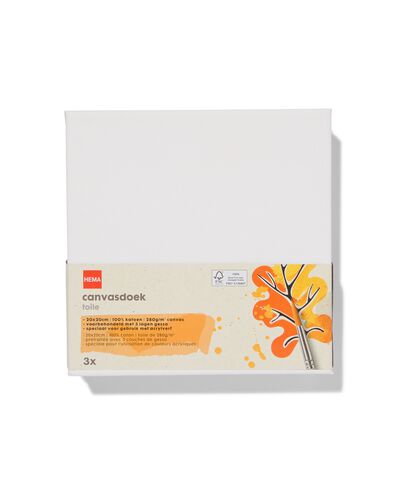 canvasdoeken 280gsm 20x20 - 3 stuks