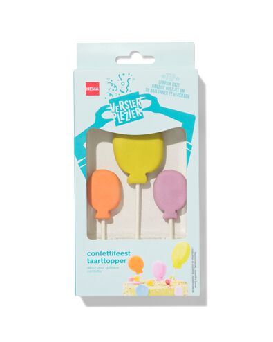 versierplezier eetbare topper - confettifeest