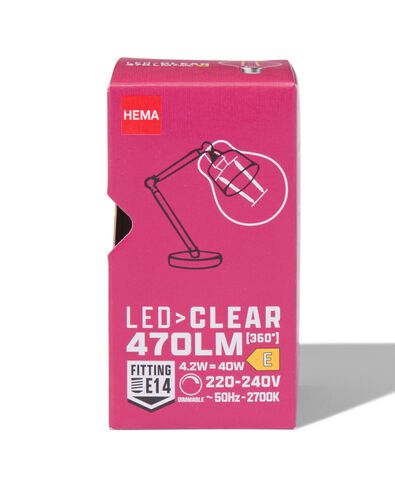 led kogel clear E27 2.4W 470lm dim