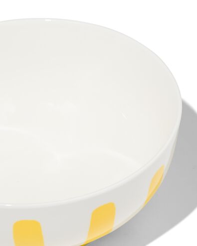 schaaltje &Oslash;15cm Tafelgenoten new bone wit met geel