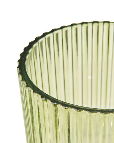 sfeerlichthouder glas met ribbels &Oslash;7x6
