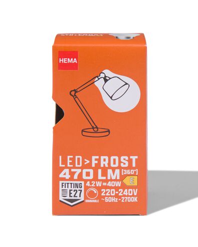led kogel frost E27 4.2W 470lm dim