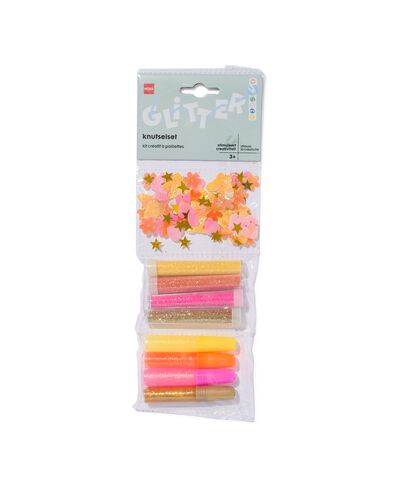 knutselzak glitter roze