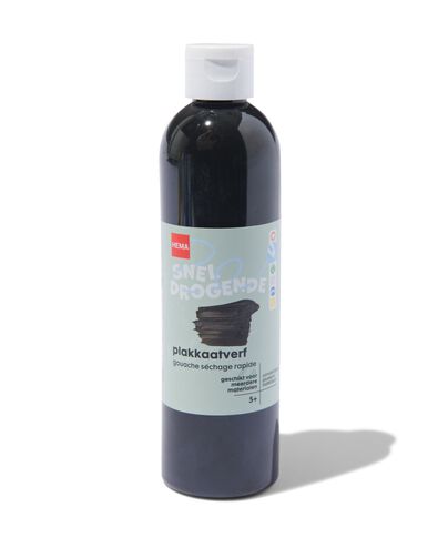 plakkaatverf zwart 250ml