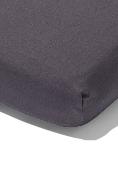 hoeslaken voor topper 160x200 hotel katoen percal donkergrijs
