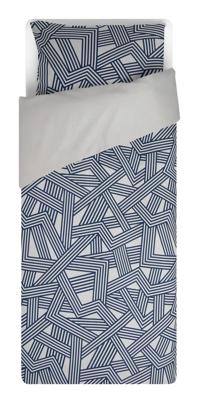 kinderdekbedovertrek 140x200 zacht katoen zigzag