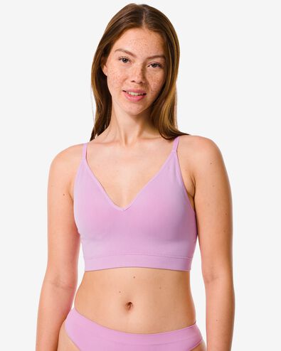 voorgevormde bh top zonder beugel roze