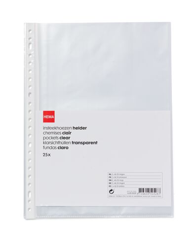 insteekhoezen 23-rings - 25 stuks