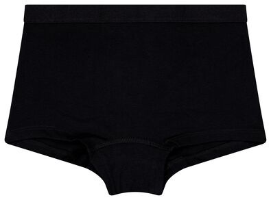 kinder boxers katoen/stretch - 3 stuks zwart