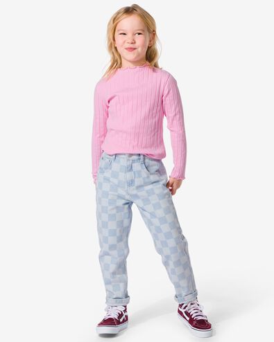 kinderjeans momfit lichtblauw