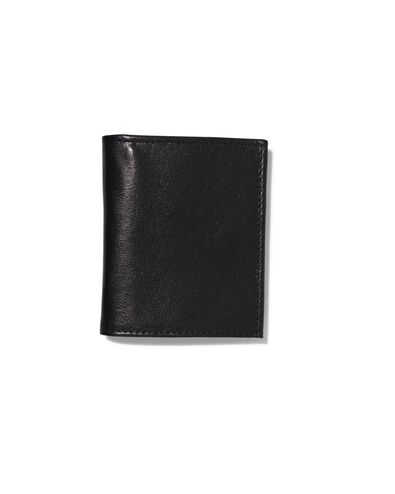 leren portemonnee 8.2x10 zwart
