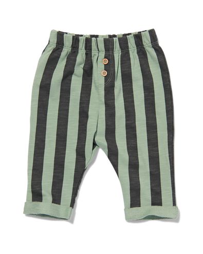 baby sweatbroek met strepen groen