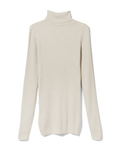 dames coltrui Nova met ribbels en glitters wit