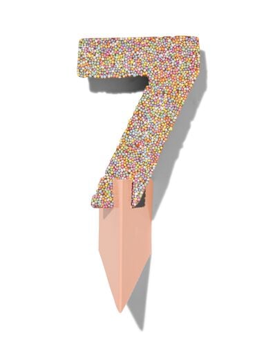 chocolade feestcijfer 7 met discodip