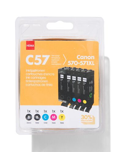 HEMA cartridge C57 voor de Canon PGI-570XL + CLI-571BCMYXL