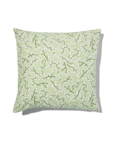 kussenhoes groen met bladeren 50x50