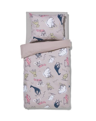 peuterbedovertrek flanel 120x150 dieren