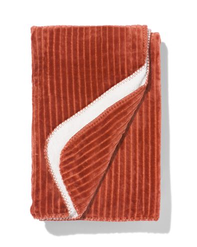 woonplaid fleece/sherpa 130x150 terra