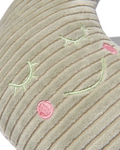 knuffel maan rib groen 16cm