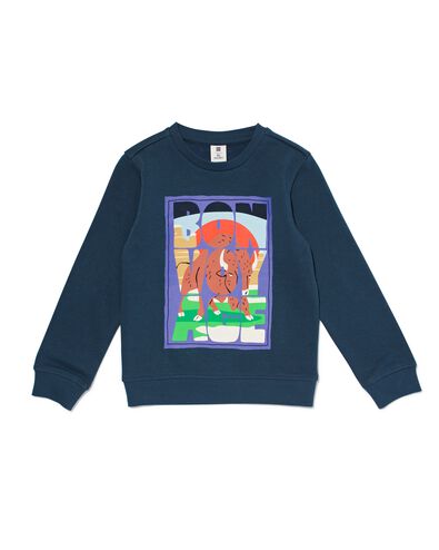 kinder sweater bonvoyage donkerblauw