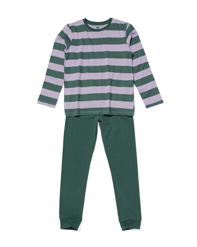 kinder pyjama strepen groen