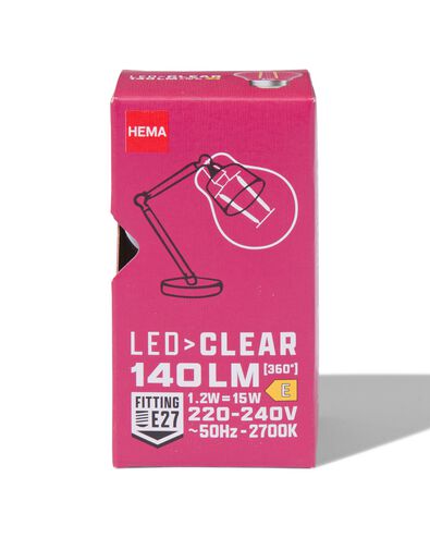 led kogel clear E27 2.1W 140lm
