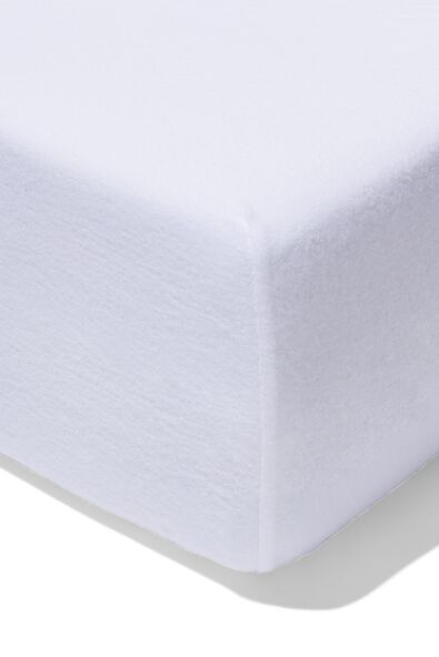 molton hoeslaken voor boxspring 90x200 katoen/stretch wit