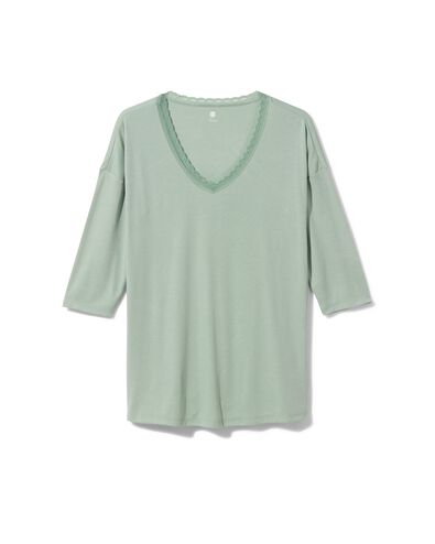 dames nachtshirt met viscose groen