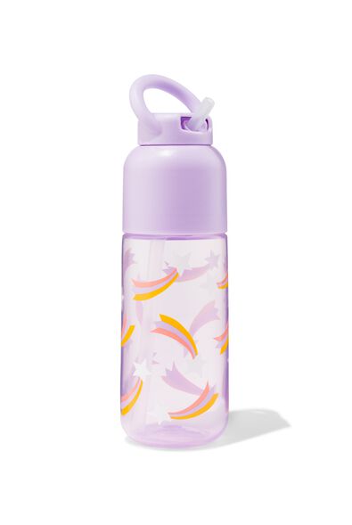 waterfles met rietje sterren 300ml