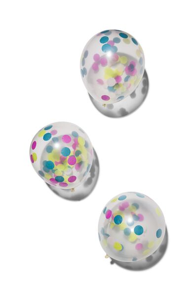 confetti ballonnen 30cm - 6 stuks