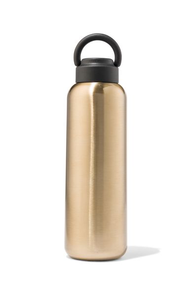 isoleerfles dubbelwandig rvs goud 450ml