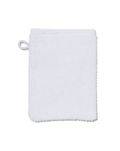 tweedekans washand recycled katoen 16x21 wit