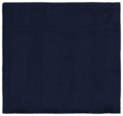 theedoek 65x65 katoen donkerblauw