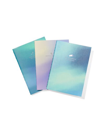 schriften A6 gelinieerd - 3 stuks