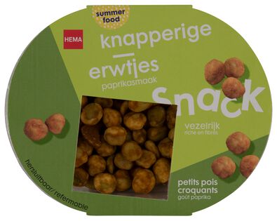 knapperige erwtjes snack met paprika 80g