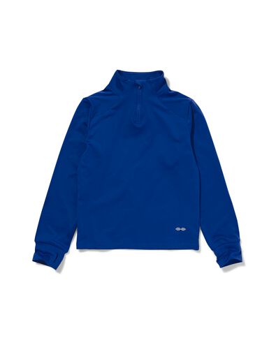 kinder fleece sportshirt felblauw