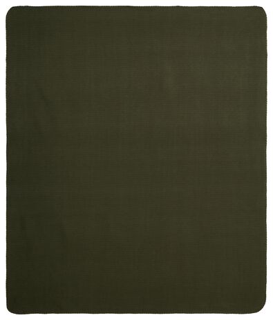 plaid fleece groen 130x150