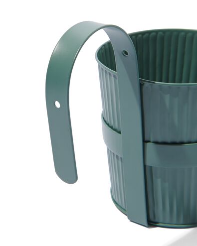 bloempot &Oslash;13x13 met balkonhaak groen