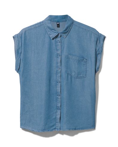 dames blouse Tina lichtblauw
