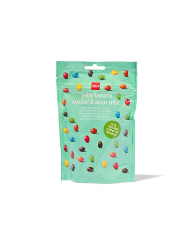 zoete en zure jellybeans - 200 gram