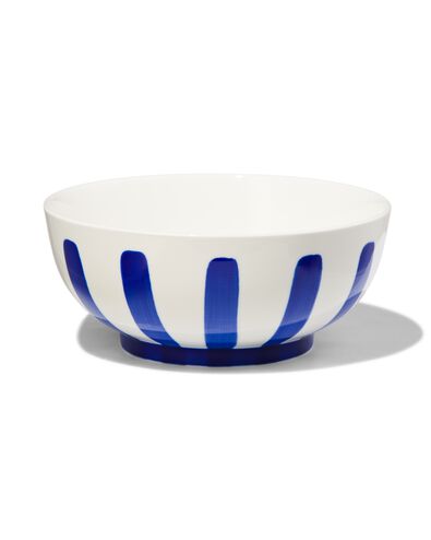 schaaltje &Oslash;15cm Tafelgenoten new bone wit met blauw