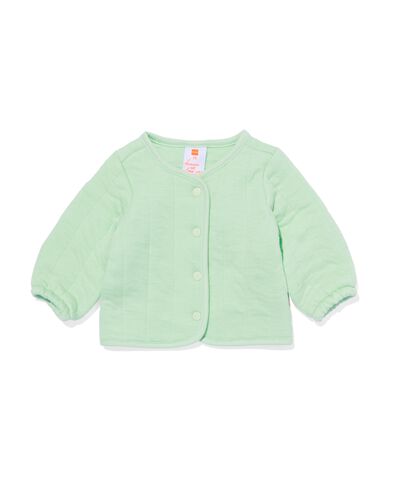 newborn gewatteerde jas mintgroen