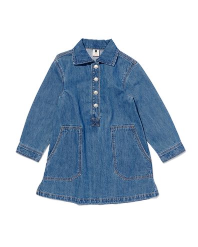 kinderjurk denim middenblauw